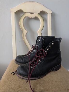 John Fluevog Leather Lace-up Combat Boots